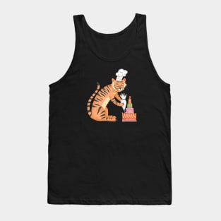 Tiger Baking Tank Top